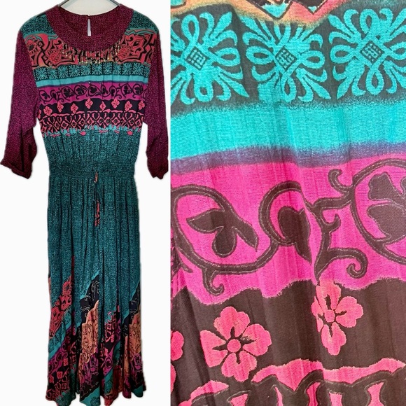 Carole Little Dresses & Skirts - Vintage 1990s Carole Little Boho Maxi Dress
